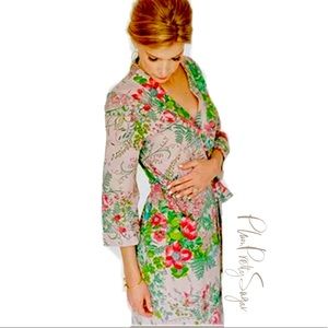 Plum Pretty Sugar Love Poppy Long Duster Kimono